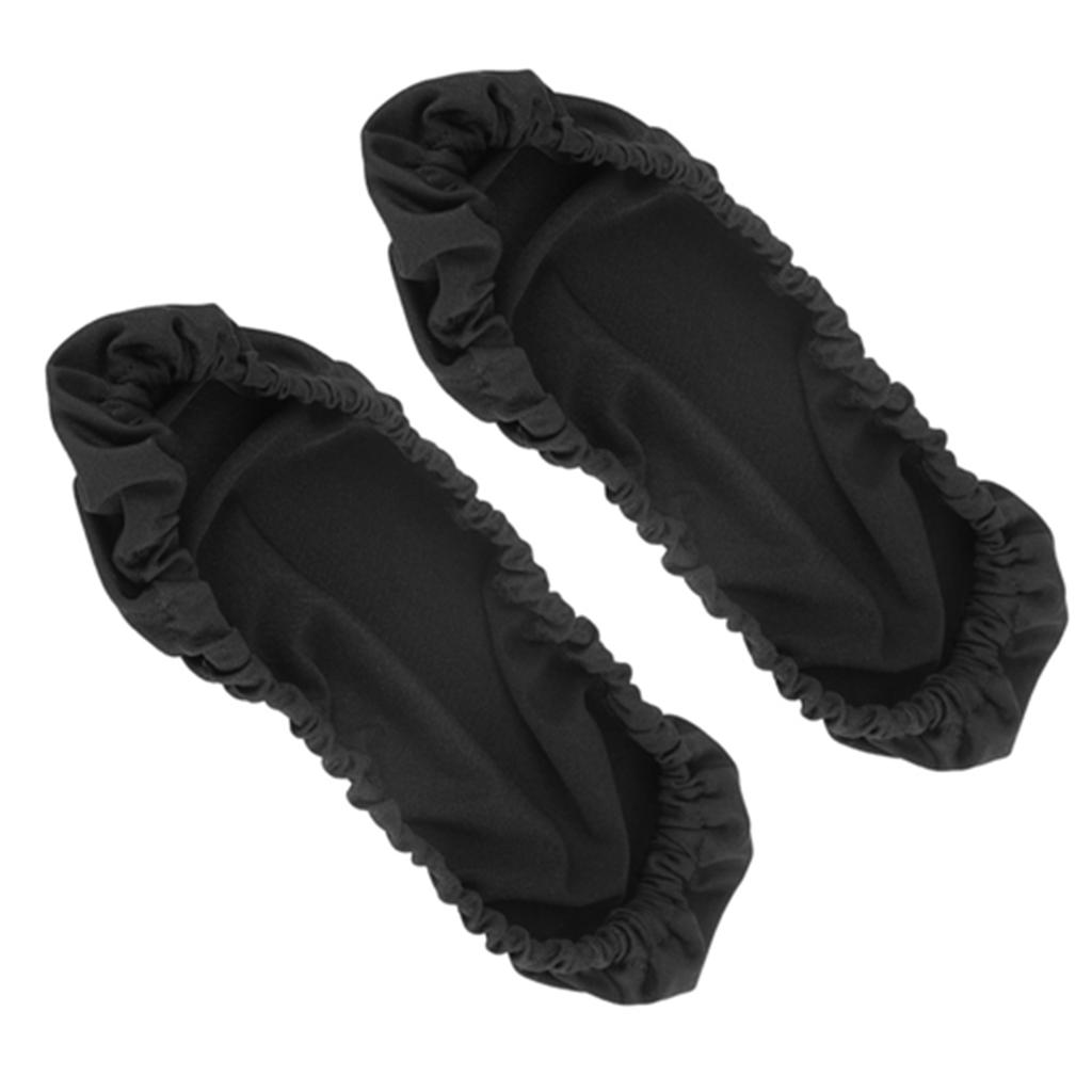 1 пара съемных чехлов для подлокотников стульев, эластичный защитный чехол для офисного кресла, черный цвет