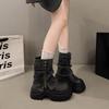 Женские ботинки Мартин на толстой подошве 2025 новая корейская версия интернет-знаменитость уличные милые и крутые малышки модные ботинки модный темперамент склад