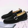 Mens Dress Peas Nubuck Leather Wedding Man Monks Luxury Designer Green Flats Business Male Casual Driving Shoes for Men Loafers