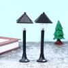 1:12 кукольных миниатюрных парковых уличных фонарей светодиодные фонари фонарные столбы уличные фонари декор