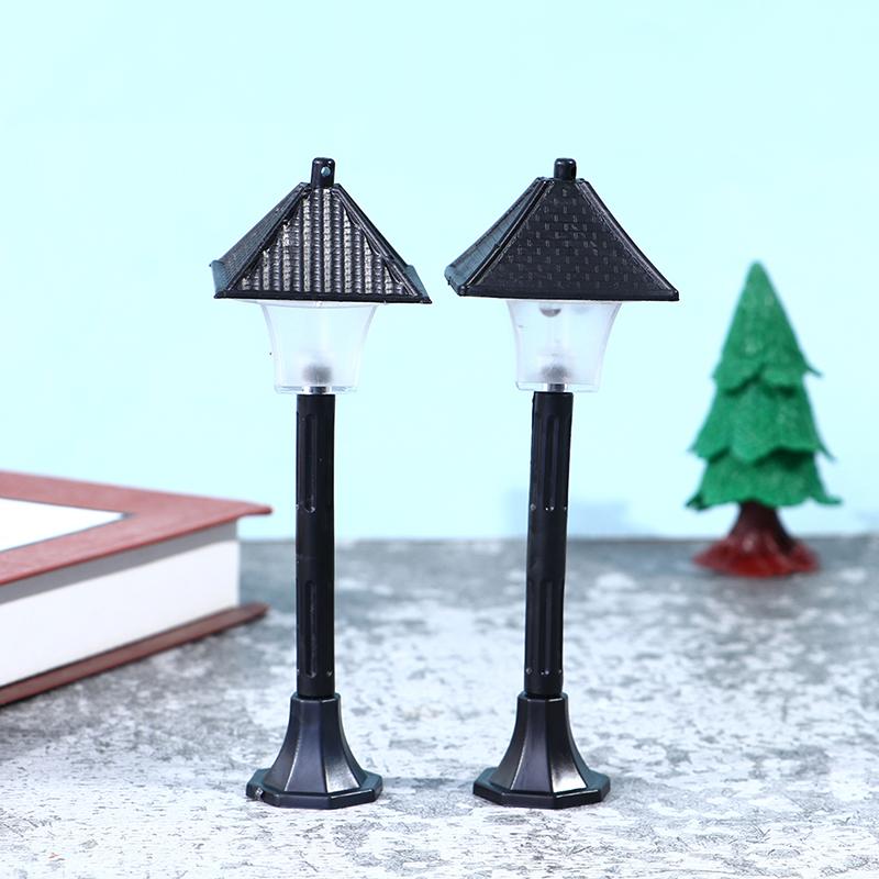 1:12 кукольных миниатюрных парковых уличных фонарей светодиодные фонари фонарные столбы уличные фонари декор