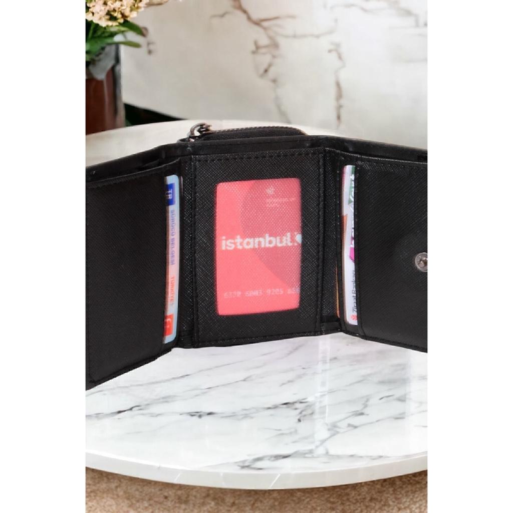 Женский стильный оранжевый кошелек с застежкой-молнией и отделением для монет, держателем для карт