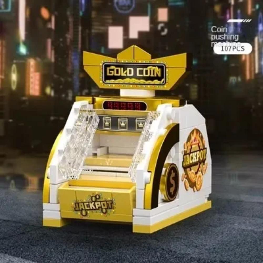 Fashion Video Play Piano Drum Set Shot Counter Assembly Model Children Assembled Building Blocks Toy Gifts Compatible With Lego