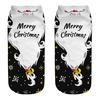  Comfortable Christmas Cotton Sock Slippers Short  Print  Socks 