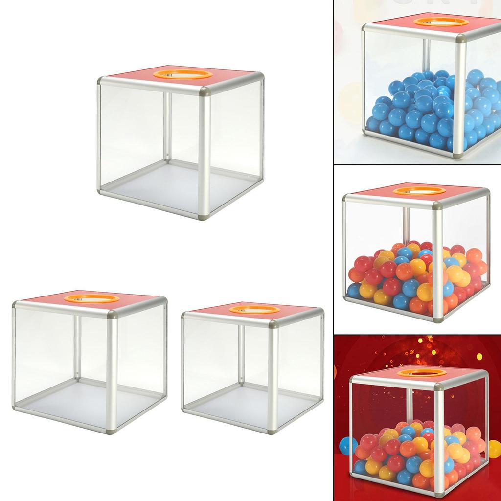 Raffle Box Ballot Box Multi-scenario Portable Quick Installation Suggestions Box Voting Storage Container for Meeting Party