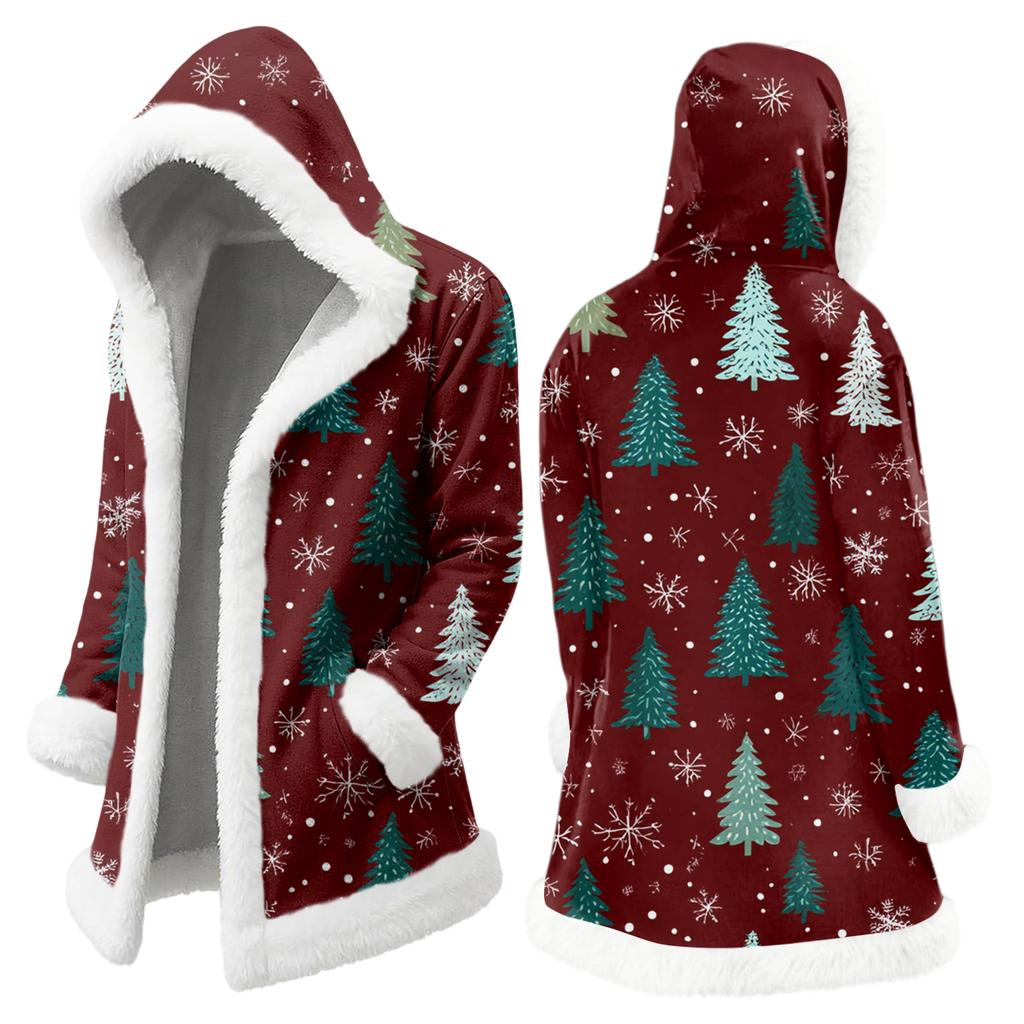 Мужская повседневная куртка с рождественским принтом