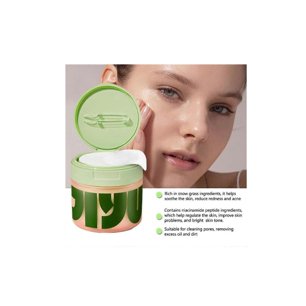(100PCS/1BOX) NEW Jiyu Korean Skincare Anti-Aging, Dark Spot & Wrinkle Minimizing Toner Pads