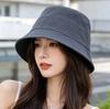 Sunscreen sunshade bucket hat women's spring and summer high-end plain all-match basin hat light and breathable sun hat