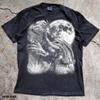 Three Dragons Full Moon Starry Night T-Shirt, Celestial Mythical Creature Tee