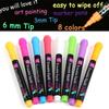 Led Board Writing Blackboard Graffiti Whiteboard Pen Liquid Chalk Pen Highlighters Art Marker Pen