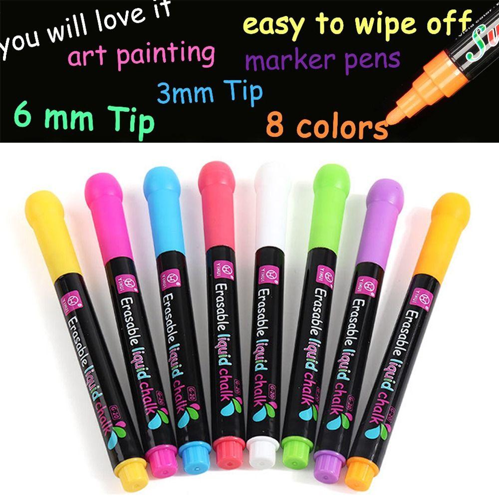 Led Board Writing Blackboard Graffiti Whiteboard Pen Liquid Chalk Pen Highlighters Art Marker Pen