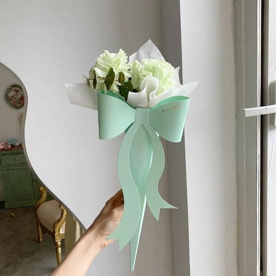 5 шт. Цветочная коробка с дизайном банта, изысканный внешний вид, 5 цветов, букет роз, картон для свадьбы