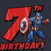 Captain America Womens/Ladies 7th Birthday T-Shirt
