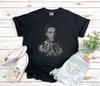 Tattooed Elvis Graphic T-Shirt I Vintage Rockabilly Ink Style Tee, Distressed Music Legend Tattoo Art Shirt, Gift for Rock & Roll Fans