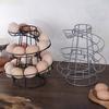 Egg Holder Spiral Storage Rack Rustproof Corrosion Resistant Hollow Bottom