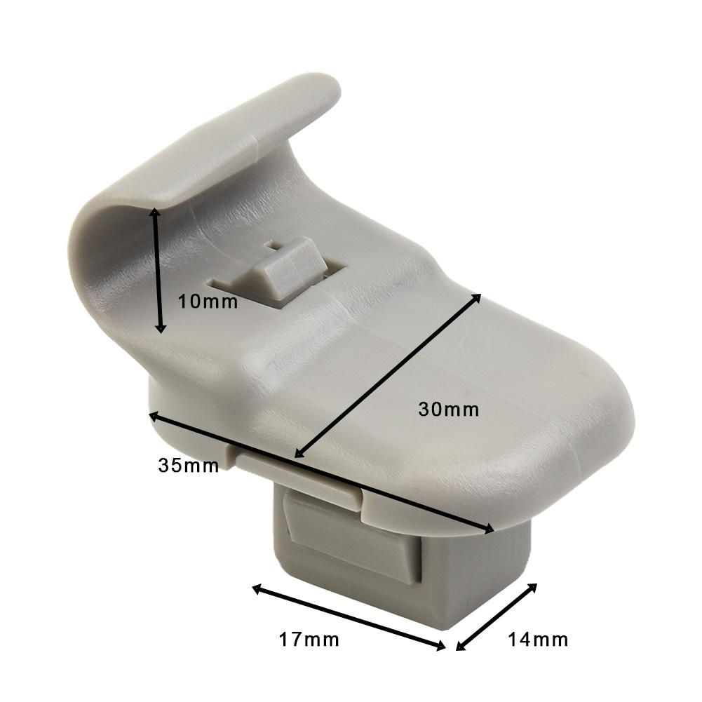 Gray Sun Visor Clips LC62-69-261B-30 LC62-69-261B-75 LC6269261B34 Plastic