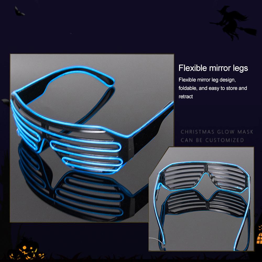 Motorcycle Fashion Light Up LED Night Cycling Glasses Motor Headwear for Rider Christmas Thanksgiving Day Music Festivals