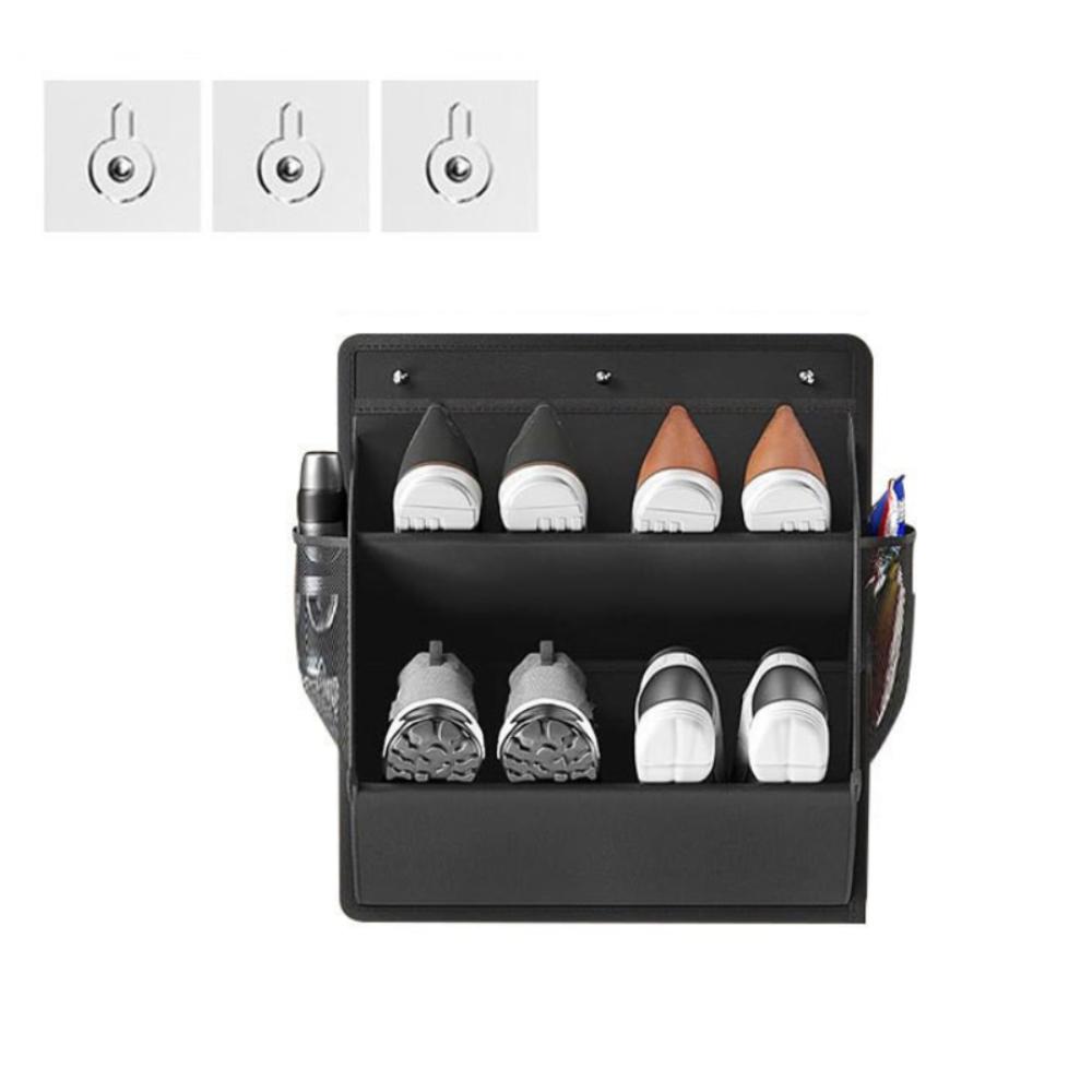 1 шт. Шкаф для обуви для дома на колесах большой вместимости с вискозной подвесной пряжкой, глубокими карманами, дверной полкой для обуви, настенная полка для обуви, для узкого пространства