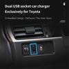 Автомобильное зарядное устройство USB C PD QC3.0 с двумя USB-разъемами для быстрой зарядки, 12 В, адаптер питания для мобильного телефона, розетка для Toyota ZW