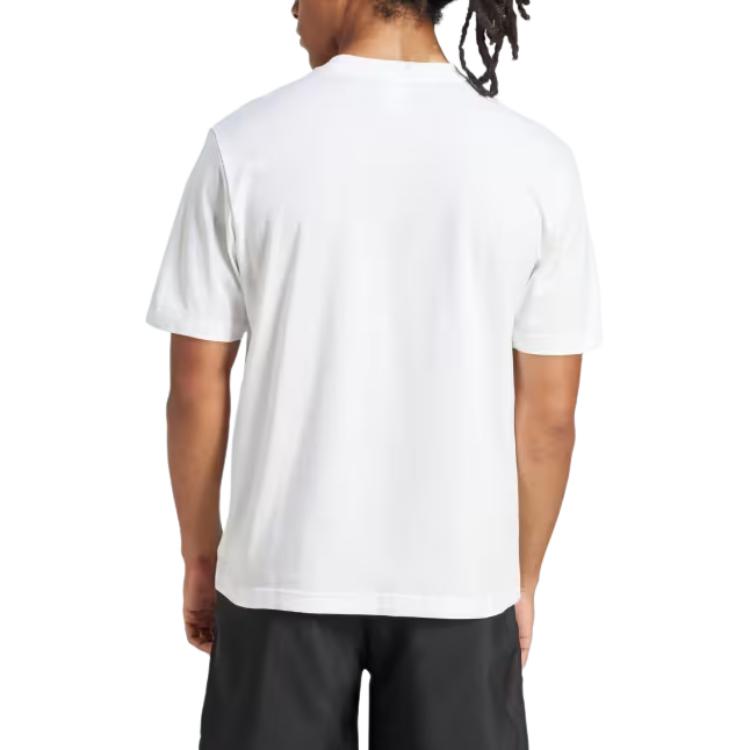adidas Футболка с однотонным джерси и маленьким логотипом Essentials JF1092