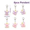 6pcs Butterfly Keychain Backpack Decoration 1st First Birthday Party Decorations Kids Girl Butterfly Decoration Baby Shower