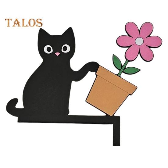 Украшение на дверную коробку для кошки, украшение на деревянную дверную раму, украшение на дверь, угловая табличка на окна дома, настенный декор для любителей кошек, подарок