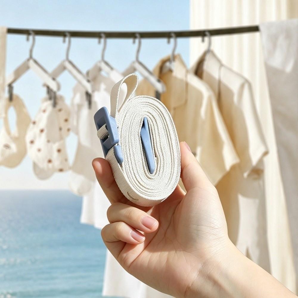Woven Strap Adjustable Laundry Line Adjustable Length Travel Drying Line Bathroom Drying