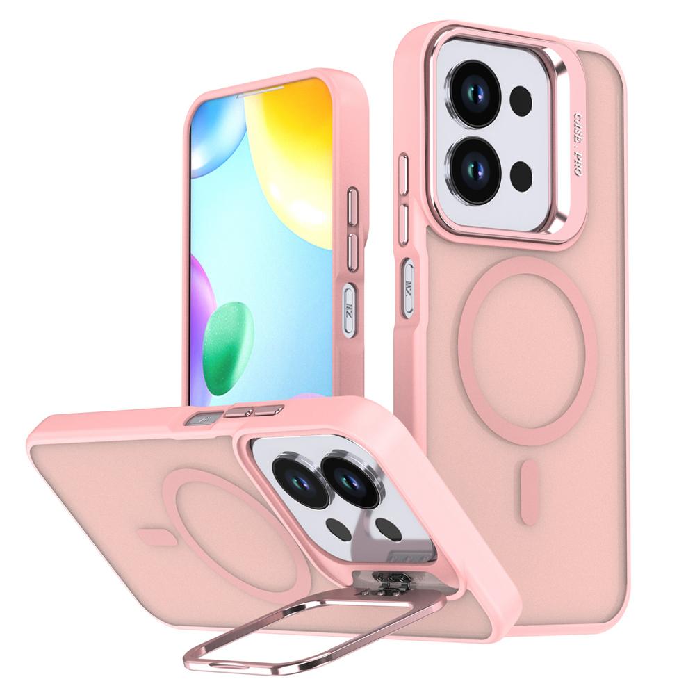 KEYSION Магнитный чехол для телефона с подставкой для линзы для Redmi 15C 171 мм Матовый полупрозрачный ударопрочный задний чехол для Xiaomi POCO C85