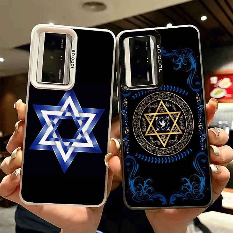 David Jewish Star Symbol Shockproof Phone Case for Xiaomi Poco X7 X6 X5 X3 Pro F7 Ultra M8 Redmi 15C 15 14C 13C 12C 10C 13 12 10