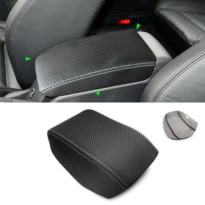 Кожаный чехол на подлокотник с мягкой углеродной текстурой для VW Golf 6 MK6 2010 2011 2012 2013, центральный подлокотник автомобиля, кожный покров, наклейка, отделка