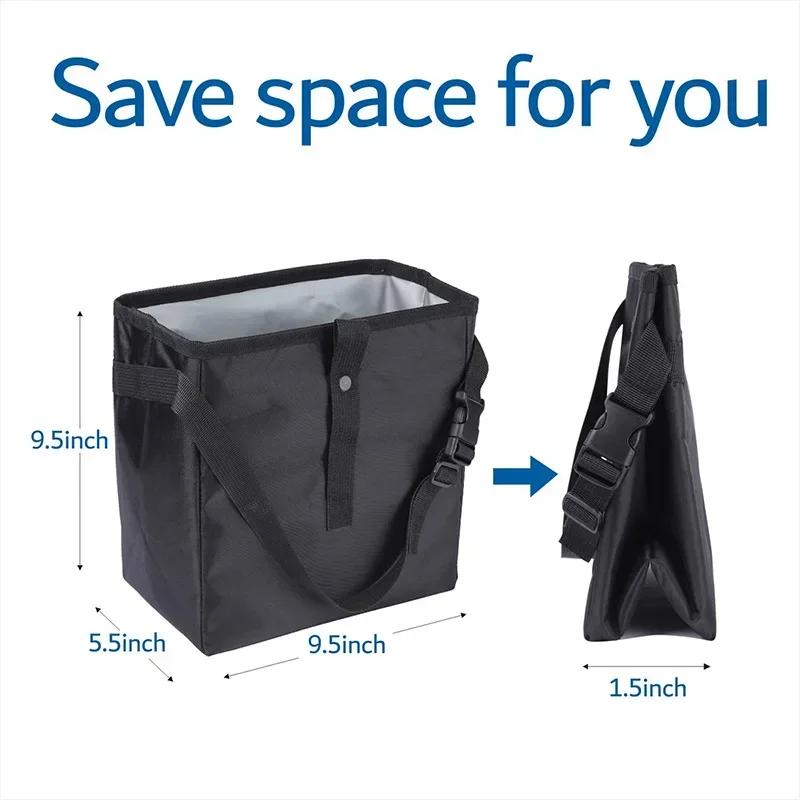 1 шт. Портативный складной автомобильный мусорный бак, водонепроницаемый подвесной автомобильный мусорный бак, многофункциональный контейнер для хранения в салоне автомобиля