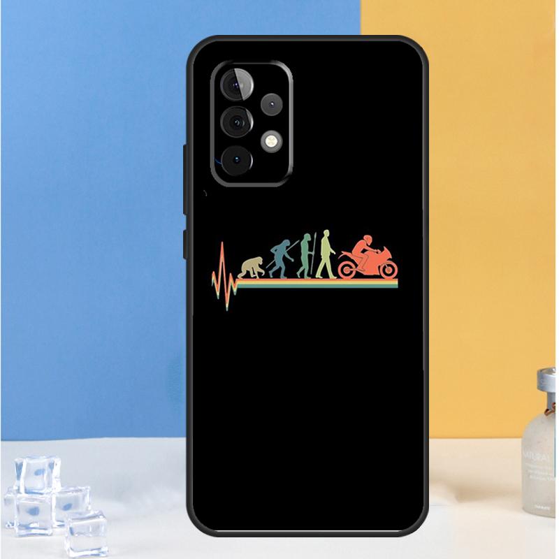 Motorcycle Heartbeat For Samsung Galaxy A13 A33 A53 A36 A26 A05 A06 A16 A54 A34 A14 A32 A52 A55 A35 A15 A56 Case