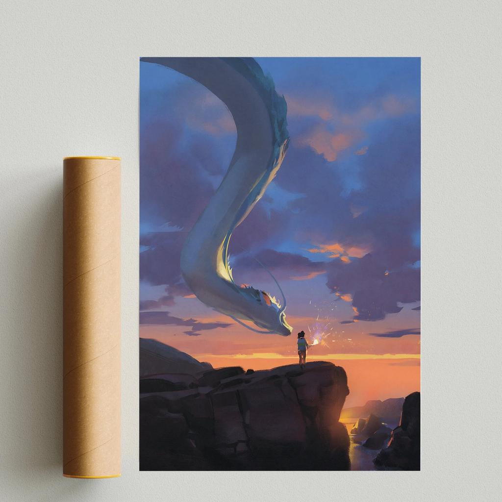 Поп-аниме-фигурка Хаяо Миядзаки/Patlabor/Тоторо, постер в стиле манга, эстетическое настенное искусство, домашний декор для детей в стиле каваи, винтажный принт на холсте