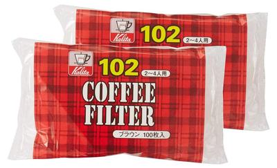 Фильтр из кофейной бумаги Kalita трапециевидной формы для людей NK102, фильтровальная бумага, 100 листов x 2 комплекта, коричневый, стильный, для кемпинга, на открытом воздухе, для кофейни, антикварный, свадебный подарок