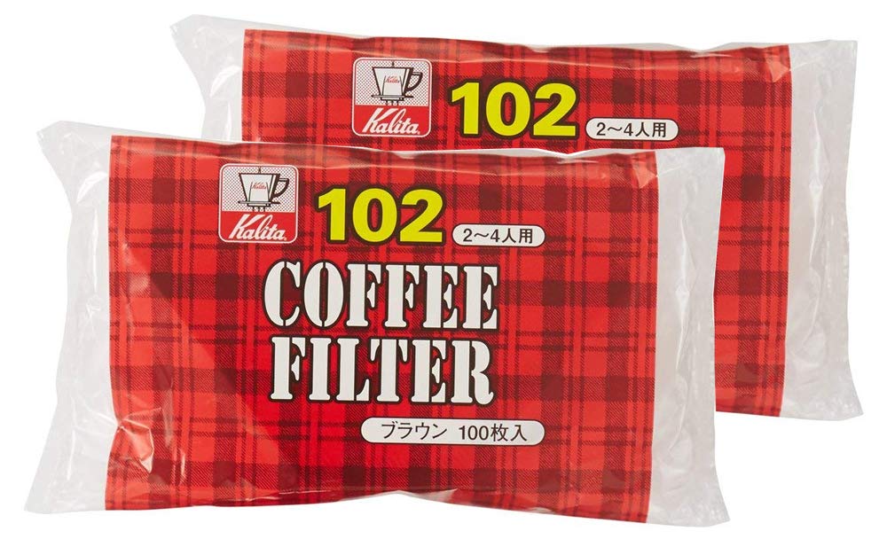 Фильтр из кофейной бумаги Kalita трапециевидной формы для людей NK102, фильтровальная бумага, 100 листов x 2 комплекта, коричневый, стильный, для кемпинга, на открытом воздухе, для кофейни, антикварный, свадебный подарок