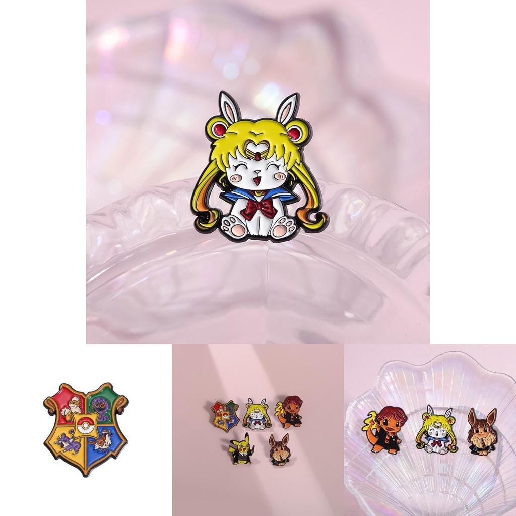 Милый значок с мультяшным персонажем и очаровательным дизайном маленького огненного дракона для модных любителей брошей