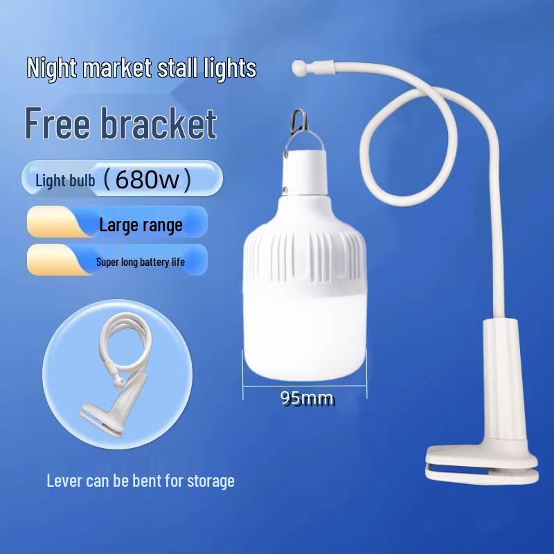 Portable LED Camping & Emergency Light Bulb for Night Markets and Outdoor Use