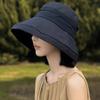 Хлопковая шляпа рыбака для женщин летняя защита от солнца с широкими полями повседневная шляпа от солнца
