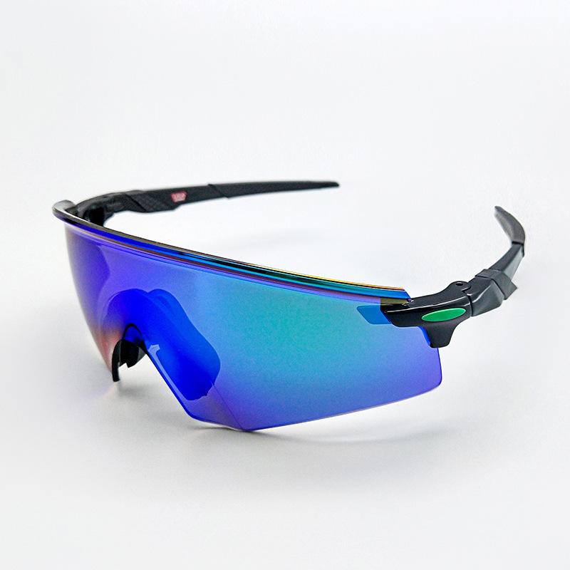 Outdoor windproof cycling glasses, stylish and colorful, for running, sun protection, and cycling, with large frames for sports