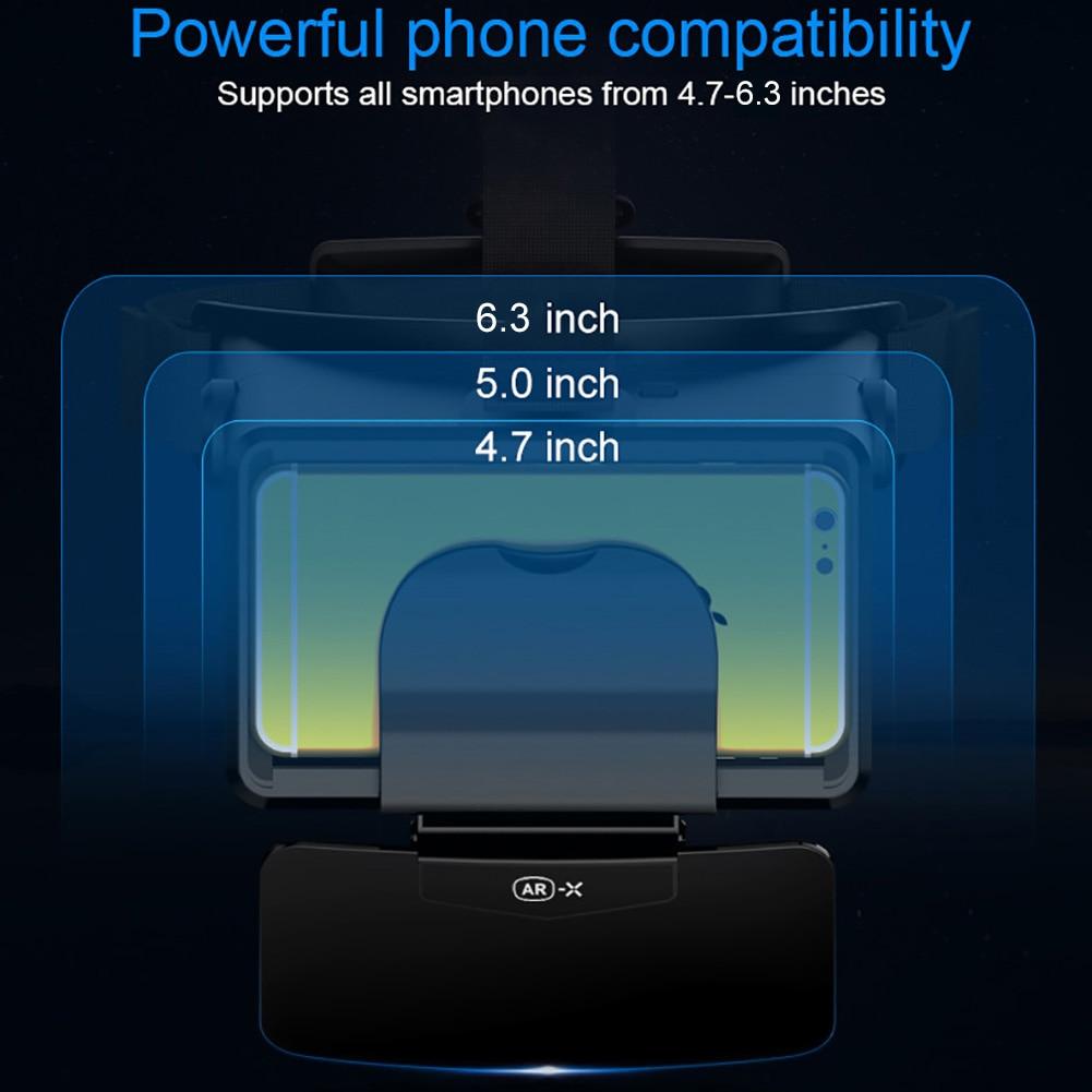 AR-очки 3D VR-наушники Дополненная виртуальная реальность 3D-очки картонные VR-гарнитуры для телефона 4,7-6,3 дюйма для VR AR-X шлема