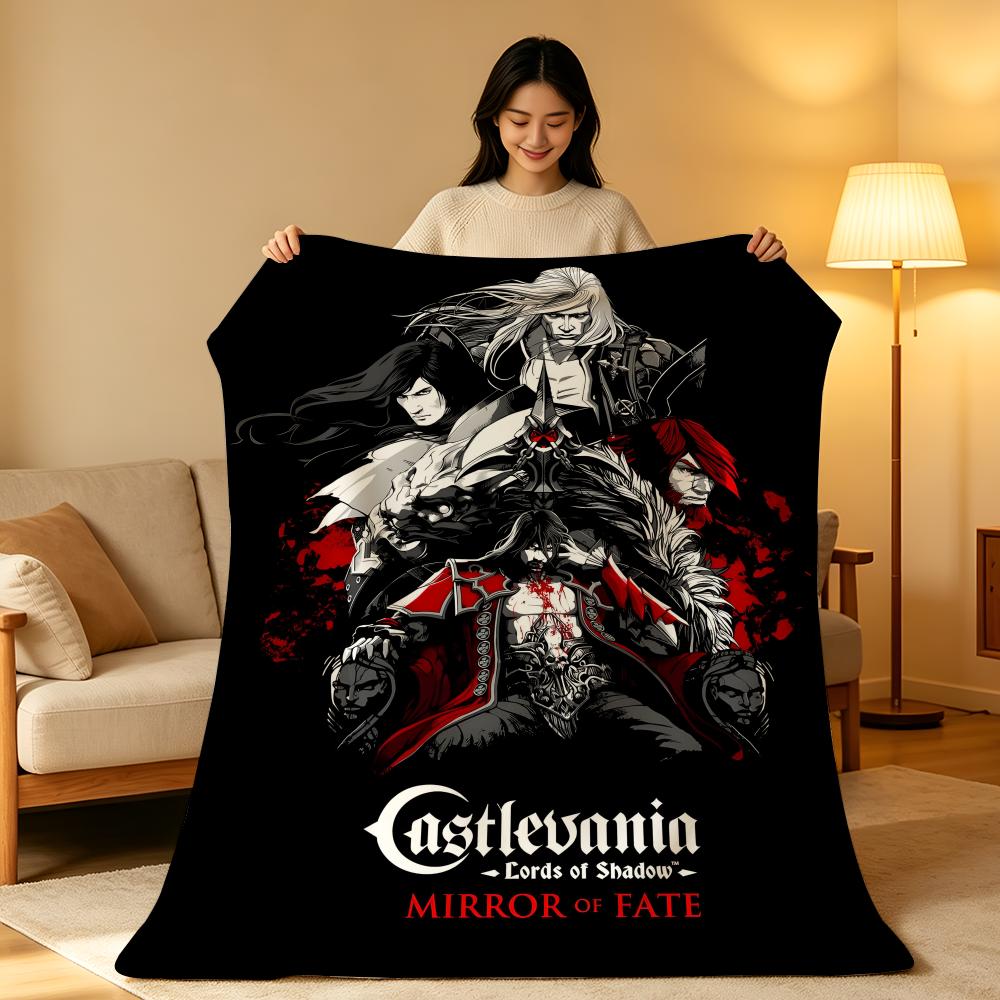 Игровое одеяло C-Castlevania, короткий плюш высокой плотности, мягкое, приятное для кожи, для дивана, для сна, в комнате с кондиционером