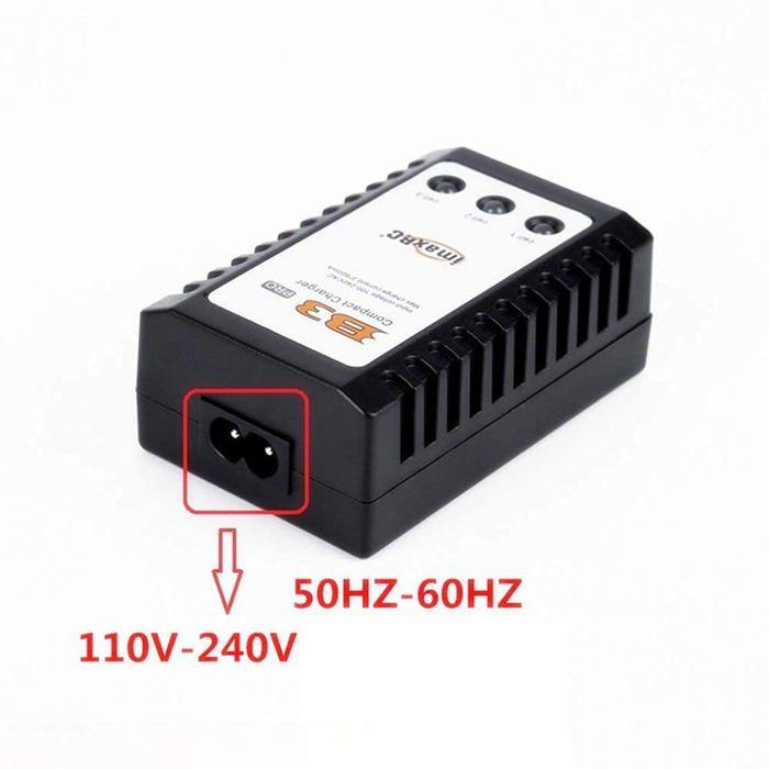 Chargeur LiPo - YUNIQUE FRANCE - B3 - 10W - 2s-3s - 7.4V-11.1V - Compact