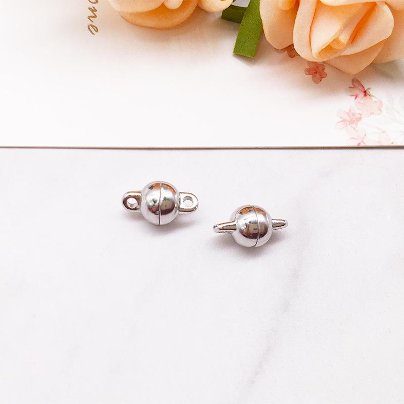 Золотая цилиндрическая магнитная пряжка для самодельных украшений ручной работы - пряжка для соединения ожерелья и браслета