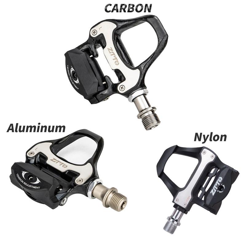 ZTTO Road Bike Carbon Fiber Clipless SPD SL Pedal Self Locking Cleats Set Click Compatible with R7000 R550 105 Sealed Bearing