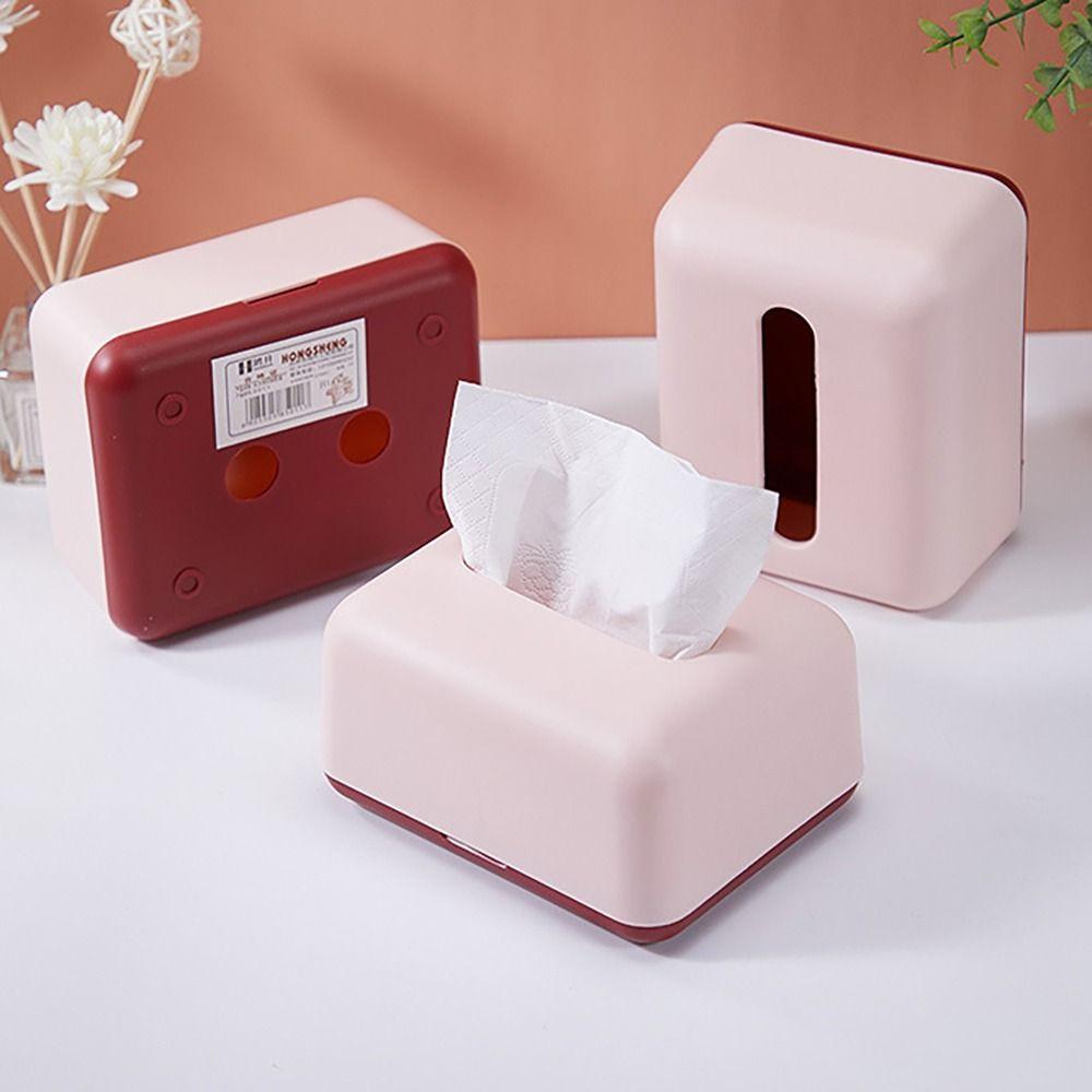 Large Storage Napkin Holder Plastic Car Tissue Box New Paper Towel Box