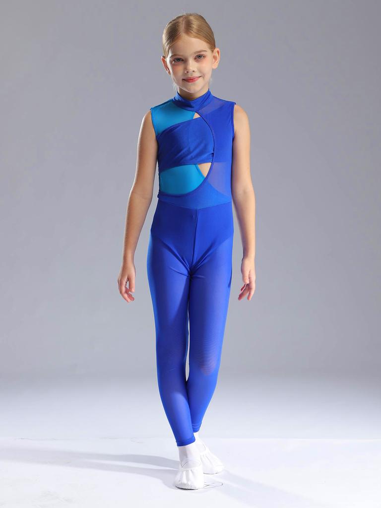 Kids Gymnastics Artistics Figure Skating Ballet Dance Unitards Costume Girls Rhythmic Gymnastics Jersey Full Body Leotard