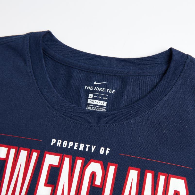 Nike NFL Collaboration Dri-Fit T-Shirt SS25 American National Football League Patriots Quick-Dry Pullover Crew Neck Short Sleeve 3Z1B7FBGL-PAT