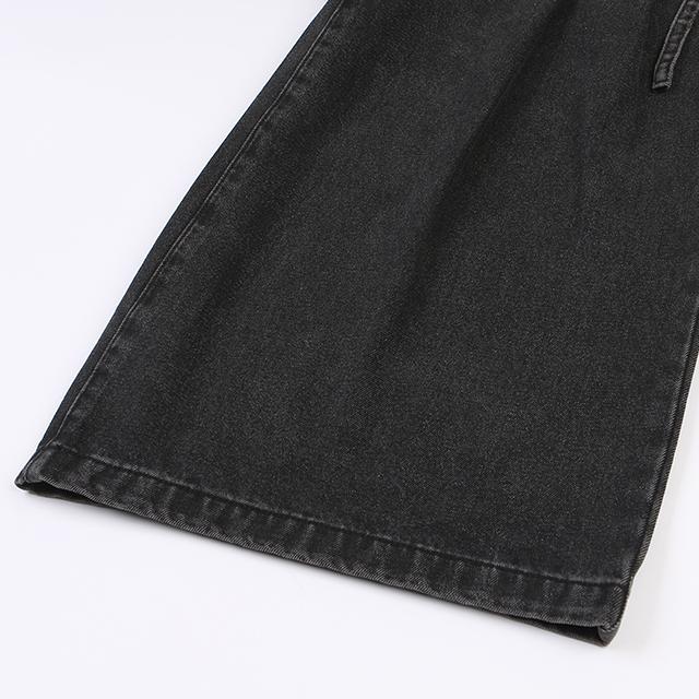 LAP Tuckle Decal Buckle Cropped Wide Pants Ar1Dp268