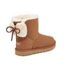 UGG Classic Double Bow Mini Warm Classic Mini Double Bow Plush Short Snow Boots Women Boots Chestnut 1127130-CHE
