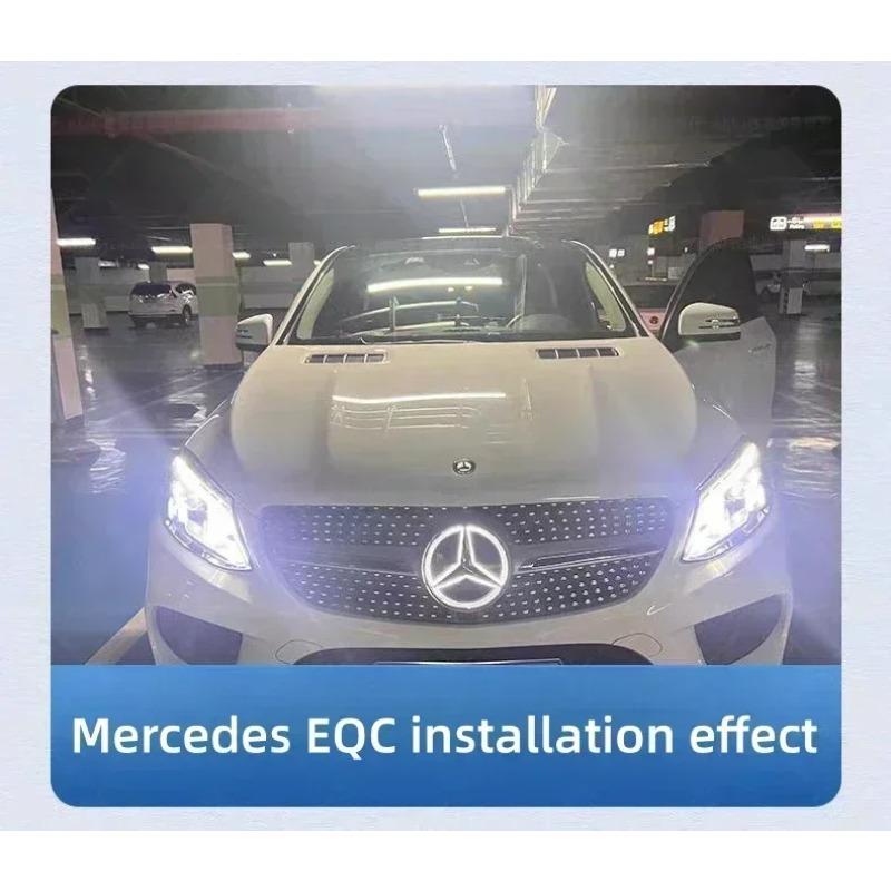 Для автомобиля Mercedes Benz Передняя решетка Звезда Эмблема Светодиодная Подсветка Логотипа Белый Синий Красный Свет для Mercedes Benz W204 GLK200 GLK260 G